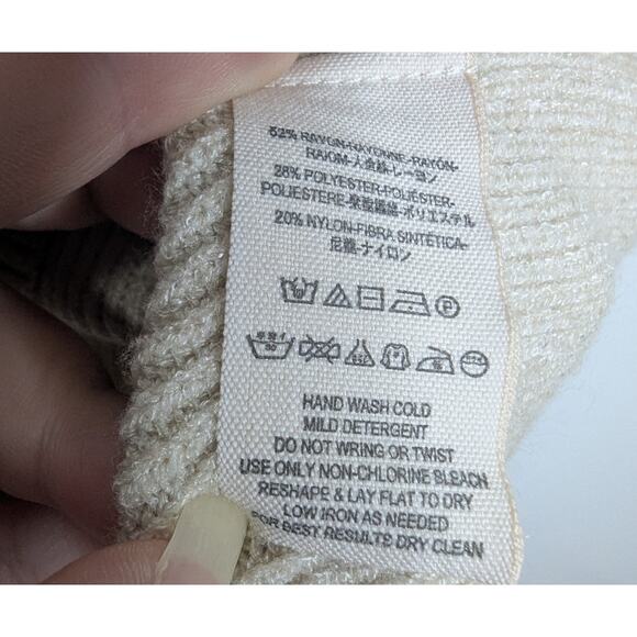 Free People Softly Structured Knit Tunic Sweater in Heathered Oatmeal - Picture 6 of 7